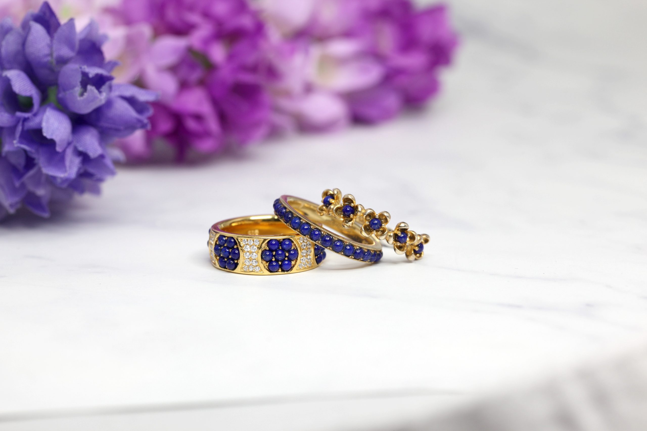 Une bague lapis lazuli originale