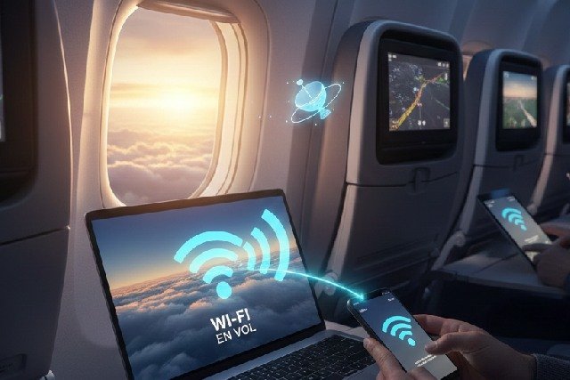 Wi-Fi en avion : découvrez le fonctionnement de la connexion dans les airs Wi-Fi en avion : découvrez le fonctionnement de la connexion dans les airs