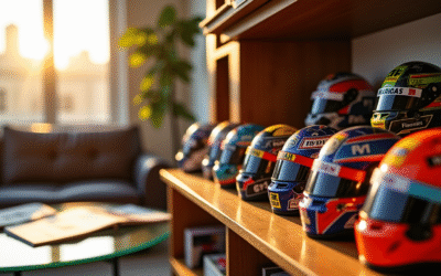 Casques miniatures et répliques : Les plus beaux objets de déco pour les passionnés de F1